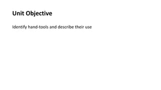 Basic Hand Tools | PPTX