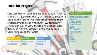 Basic Tool Knowledge Basic Hand Tools | PPTX