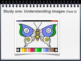 Study one: Understanding images (Task 2)
 