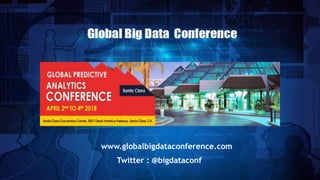 www.globalbigdataconference.com
Twitter : @bigdataconf
 