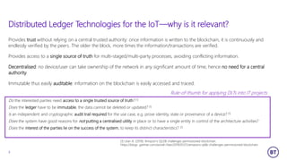 IoT device attestation system using blockchain, Alistair Duke PPT