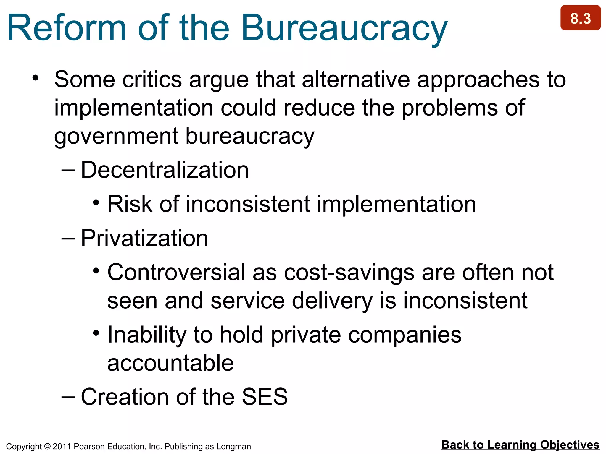 Chapter 8 - Bureaucracy | PPT