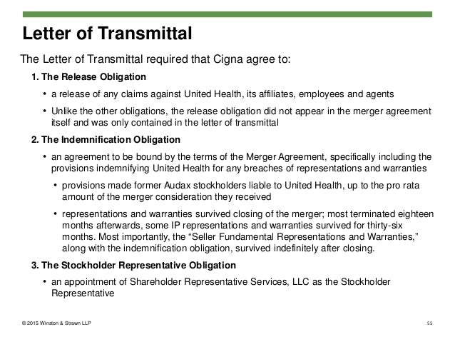 recent trends and legal developments you should consider in 2015 par letter of transmittal definition