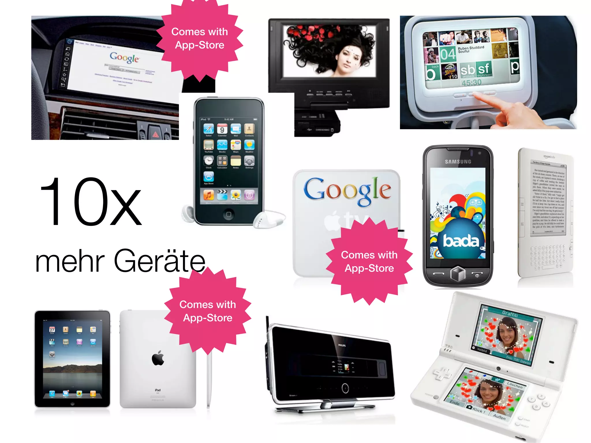 Comes with
        App-Store




10x
mehr Geräte           Comes with
                      App-Store


         Comes with
         App-Store
 