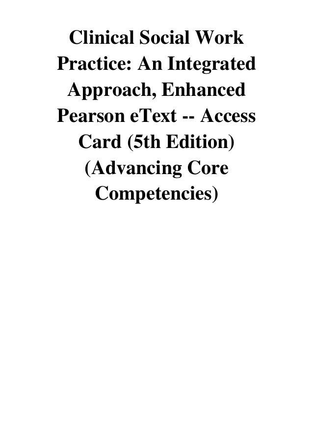 2014 Clinical Social Work Practice Pdf An Integrated Approach E