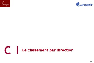 C   Le classement par direction

17                                     17
 