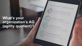 What’s your
organization’s AQ
(agility quotient)?
 