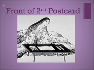 +
Front of 2nd
Postcard
 