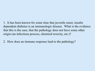 02.09.09(a): Case Study: Type I Diabetes Overview of Immune Response | PPT