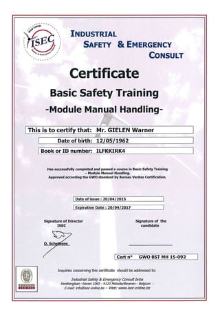 Basic Safety Training Manual Handling_WG