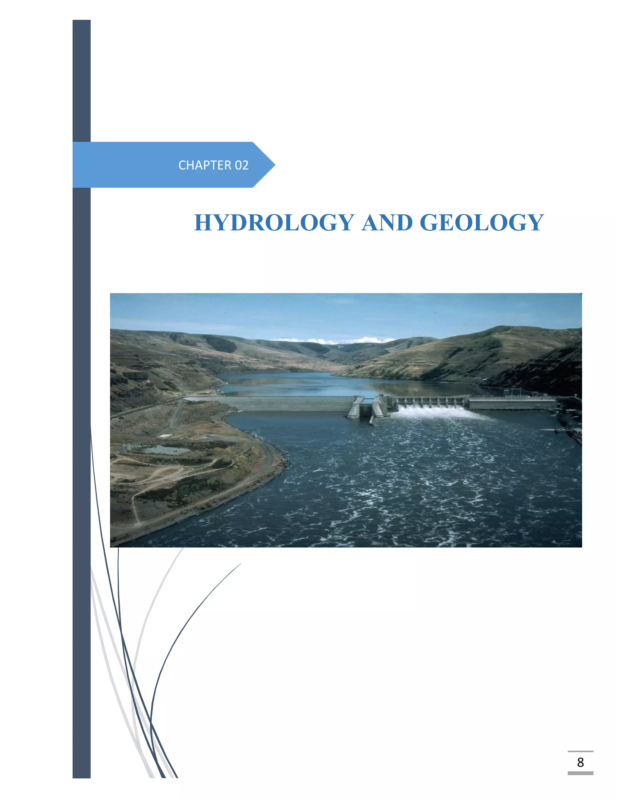 8
CHAPTER 02
HYDROLOGY AND GEOLOGY
 