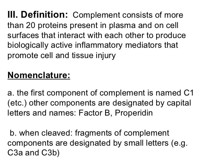 complement letters
