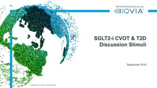 Copyright © 2017 IQVIA. All rights reserved.
September 2018
SGLT2-i CVOT & T2D
Discussion Stimuli
 