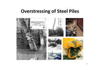 Overstressing of Steel Piles
30
HKFellinius, 1986
 