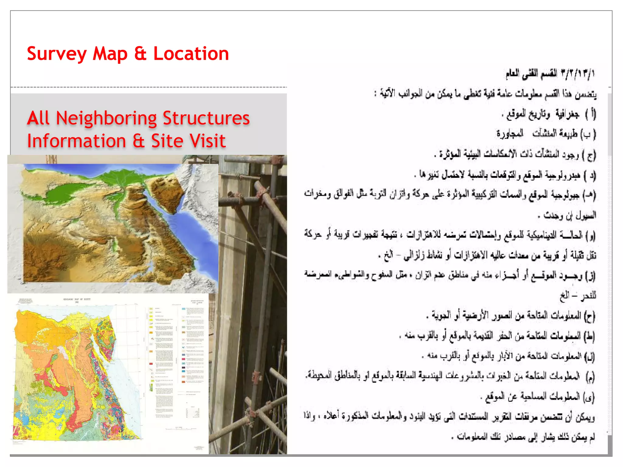 All Neighboring Structures
Information & Site Visit
Survey Map & Location
 