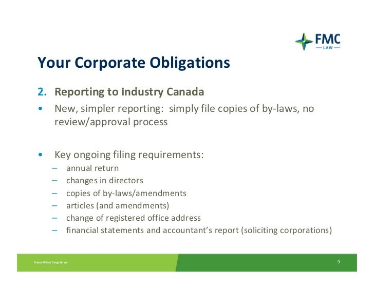 Canada NotforProfit Corporations Act