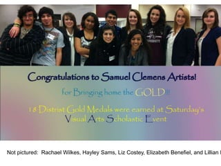 Not pictured: Rachael Wilkes, Hayley Sams, Liz Costey, Elizabeth Benefiel, and Lillian M
 