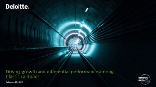 Driving growth and differential performance among Class I railroads