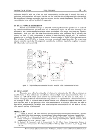 Review of DC Offset Compensation Techniques for Grid Connected ...