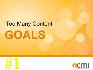 GOALS  Too Many Content #1 
