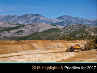 3
www.kinross.com
3
2016 Highlights & Priorities for 2017
 