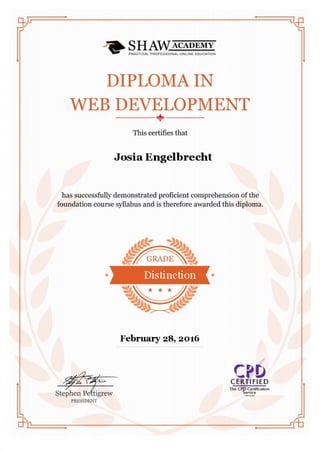 Diploma in Intro Web Development