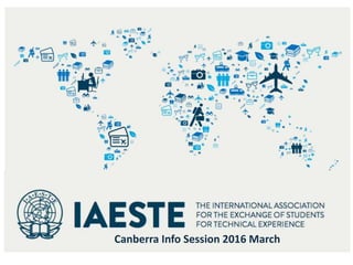 Canberra Info Session 2016 March
 