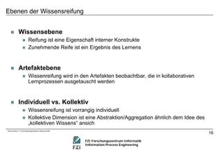 Microlearning und der Wissensreifungsprozess