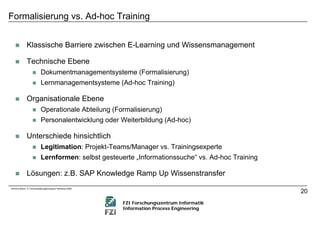 Microlearning und der Wissensreifungsprozess