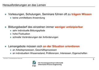 Microlearning und der Wissensreifungsprozess