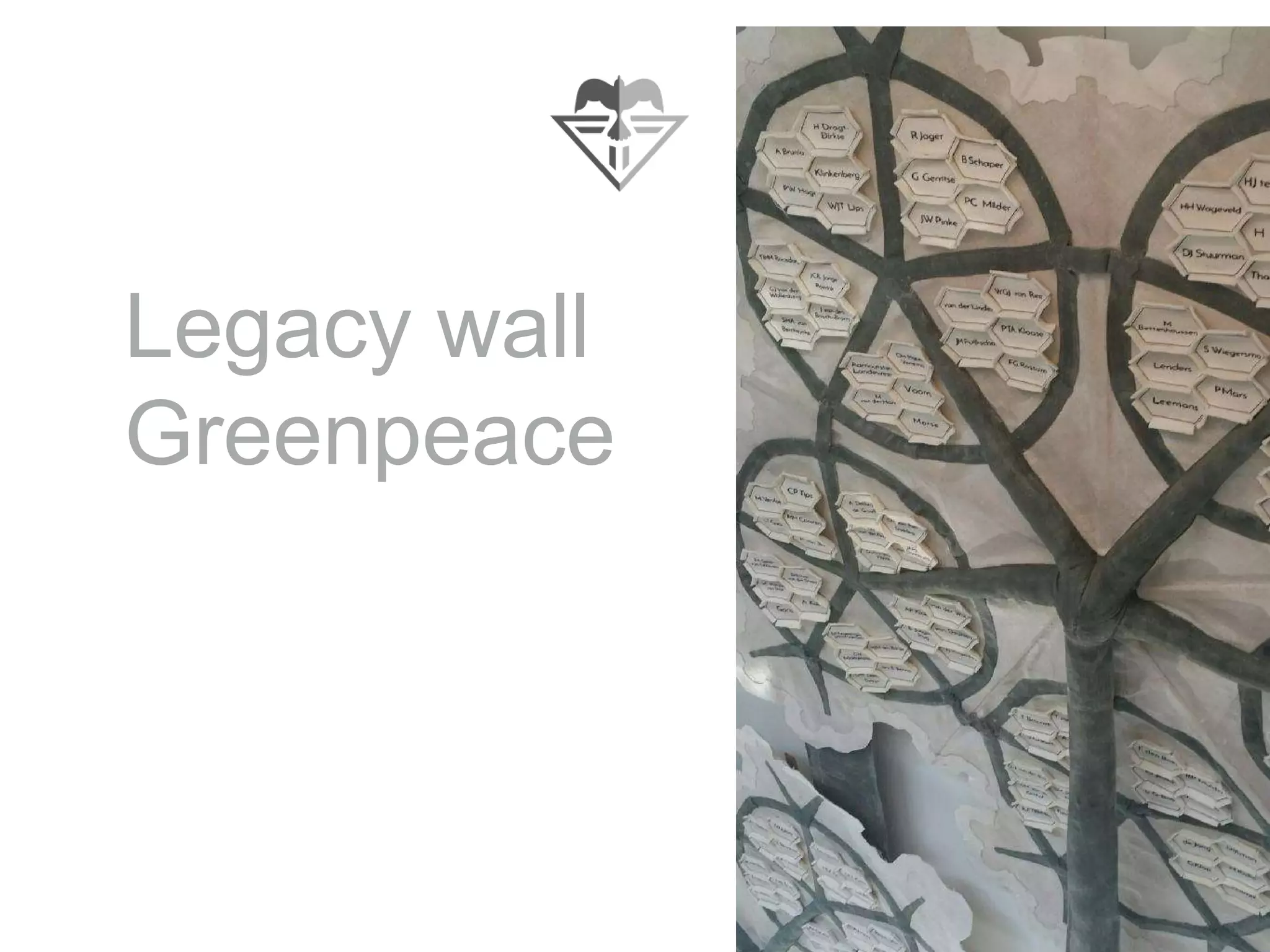 Legacy wall
Greenpeace