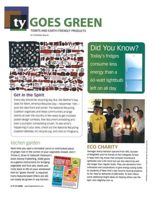 Eco Charity Article-Ty At Home-Oct 08