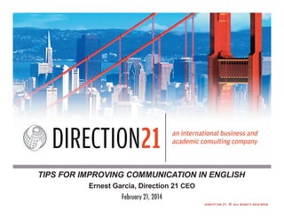 ￼￼￼Tips for improving communication in English