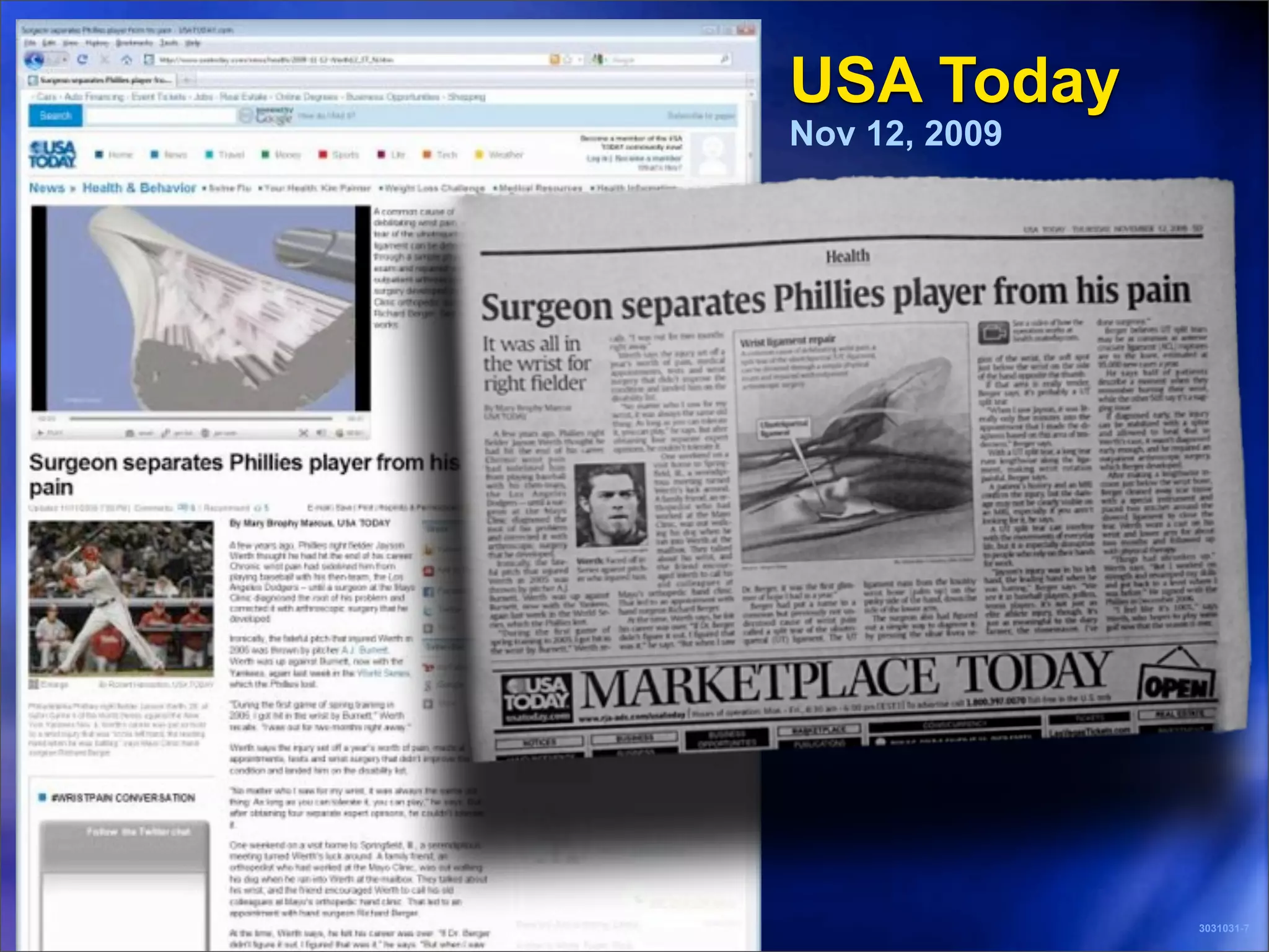 USA Today
Nov 12, 2009




               3031031-7
 