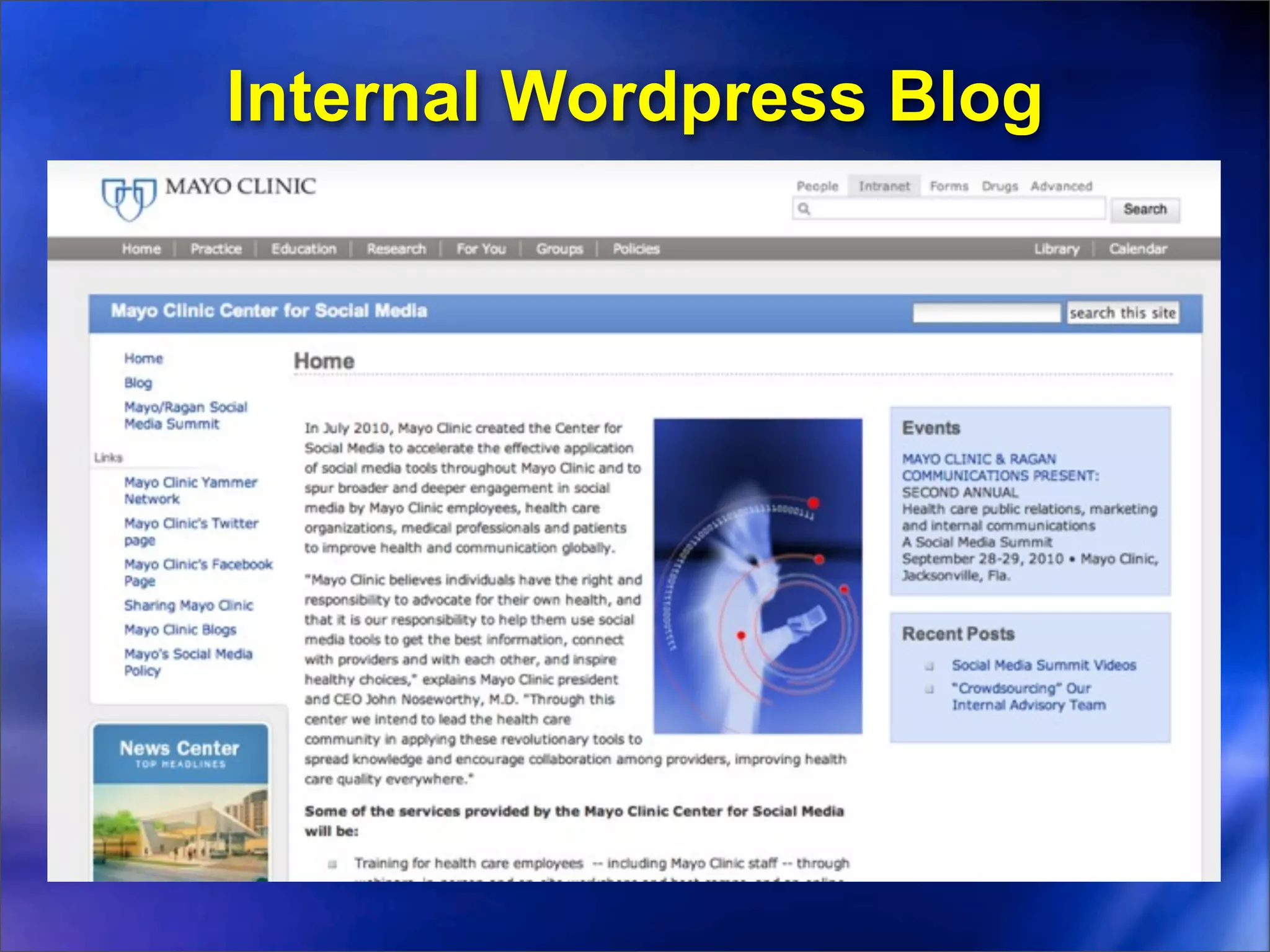 Internal Wordpress Blog
 