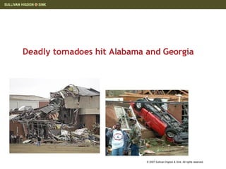 Deadly tornadoes hit Alabama and Georgia 