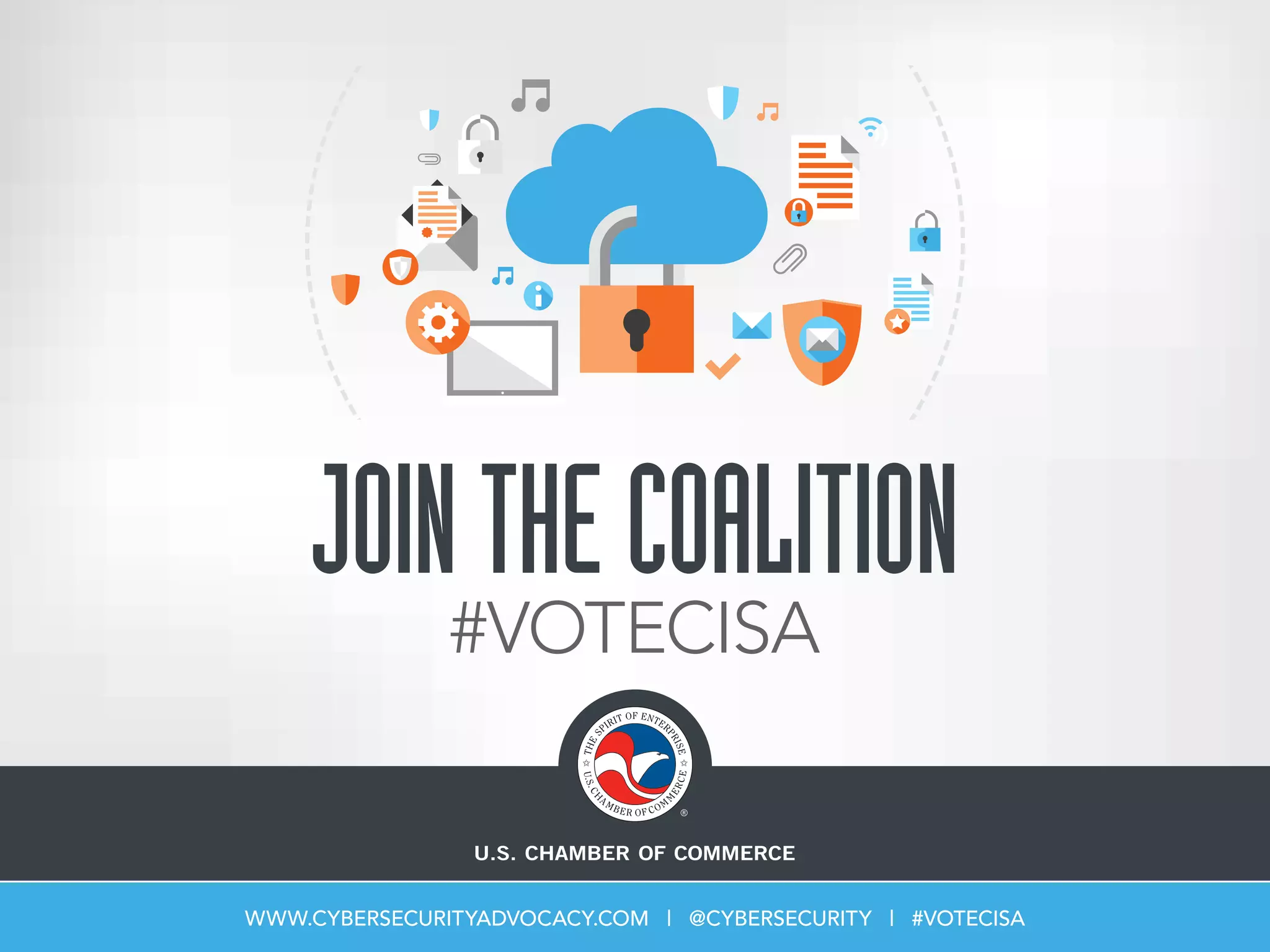 JOINTHECOALITION
#VOTECISA
WWW.CYBERSECURITYADVOCACY.COM | @CYBERSECURITY | #VOTECISA
 