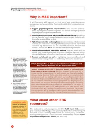 Ifrc Principles IFRC M&E Guide 8-2011 | PDF