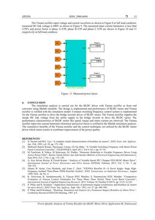 Power Quality Analysis of Vienna Rectifier for BLDC Motor Drive ...