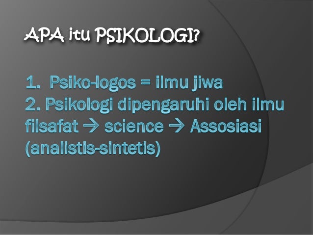 Hasil gambar untuk apa itu psikologi?