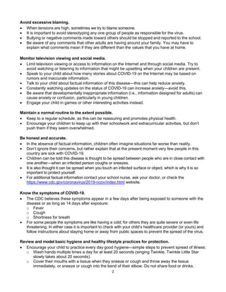2
Avoid excessive blaming.
• When tensions are high, sometimes we try to blame someone.
• It is important to avoid stereot...