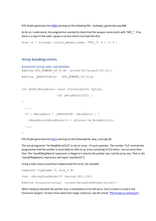 Checking the Source SDK Project | PDF