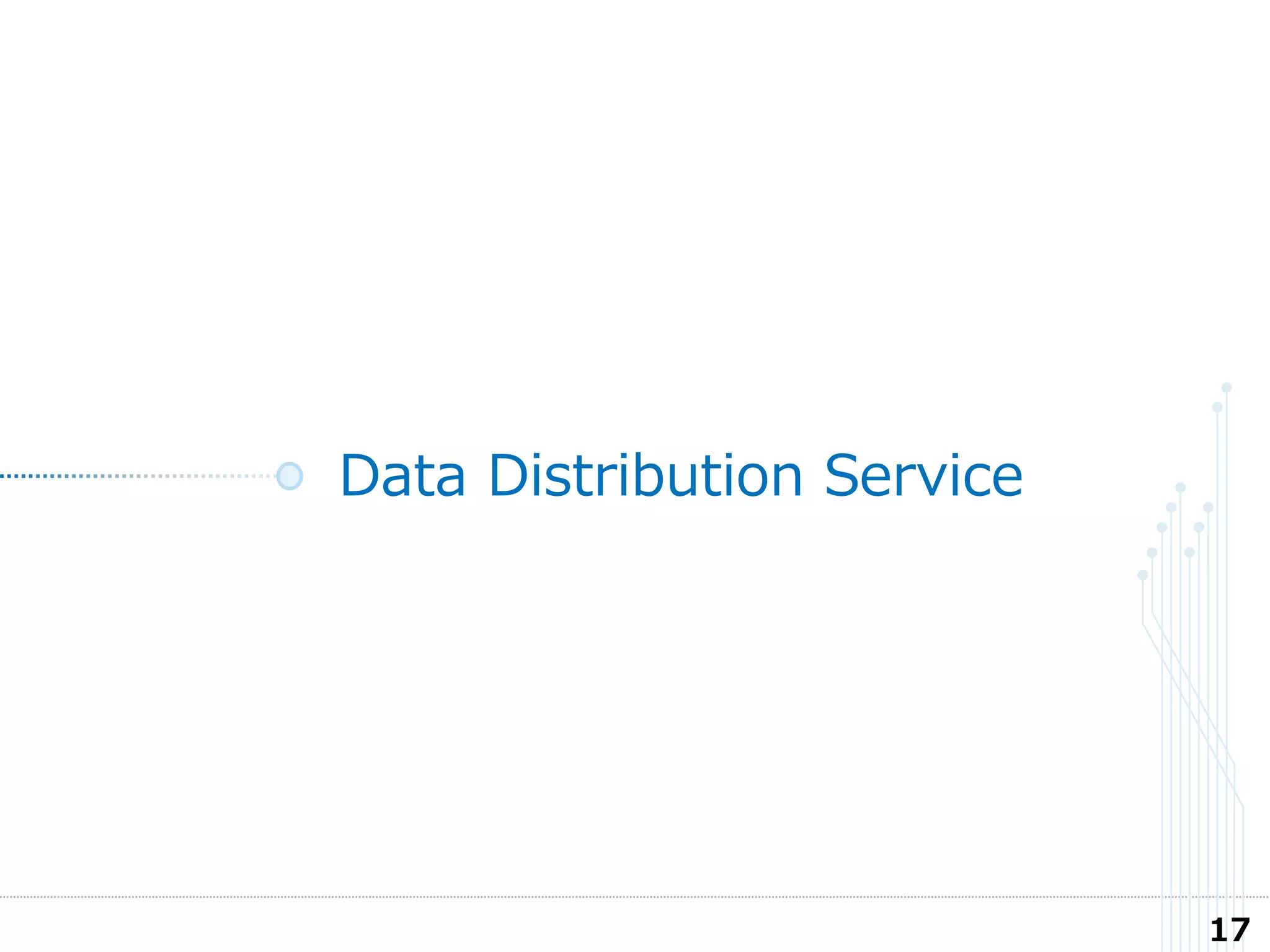 Data Distribution Service
17
 
