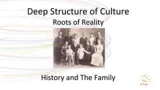 Deep Structure of Culture Roots of Reality History and The Family 