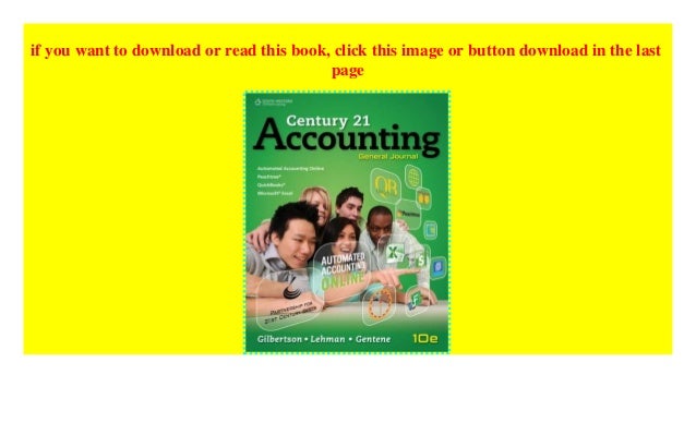 Century 21 Accounting General Journal Read E Book