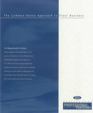 Ford Professional Fleet Brochure