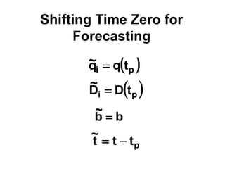 Shifting Time Zero for
Forecasting
 
p
i t
q
q
~ 
 
p
i t
D
D
~

b
b
~

p
t
t
t
~


 