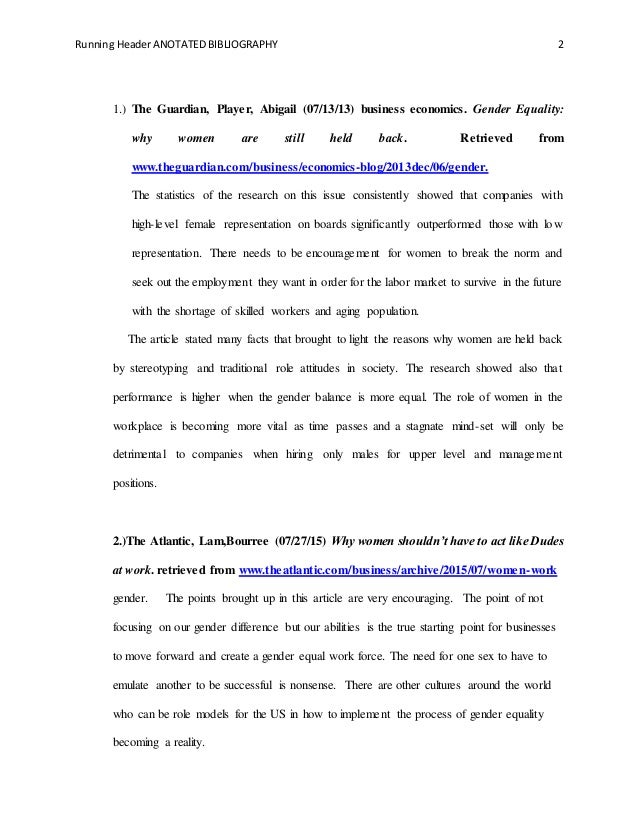 Annotated bibliography sample picture