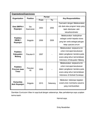 CURRICULUM VITAE entry | DOCX