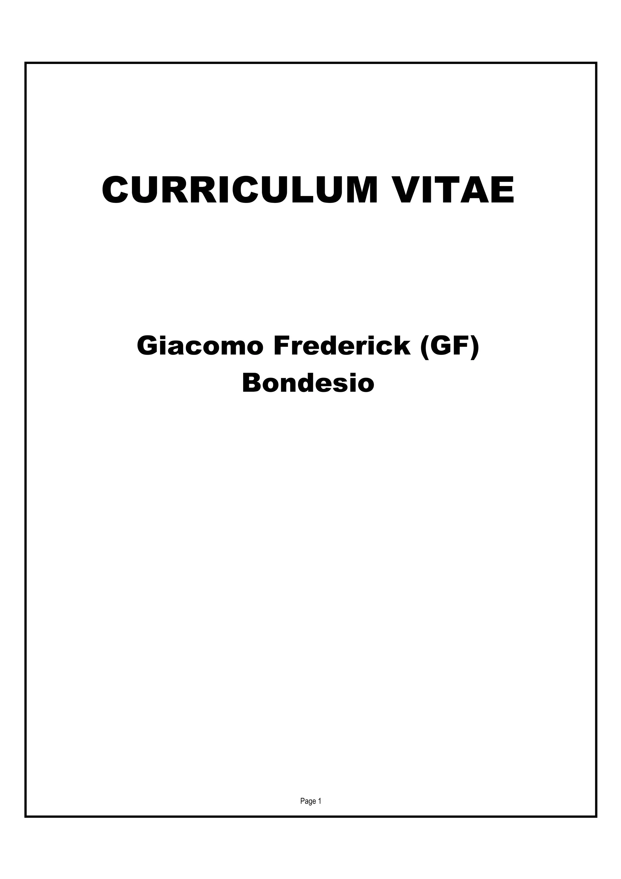 CV GF BONDESIO PDF electrical-engineering-tirupati-group-of-institutions